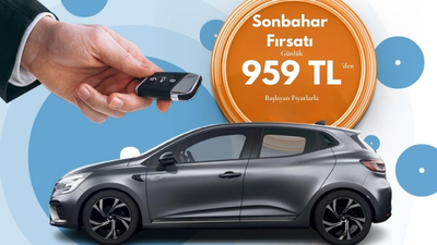 Sonbahar Fırsatı günlük 959 TL’den başlayan fiyatlarla!